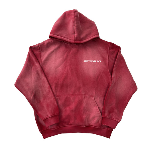 RED SUNDRIED HOODIE